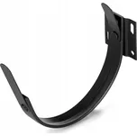 Hák čelový pro okapový žlab EVROMAT 333 mm pozinkovaný lakovaný RAL 9005 černý