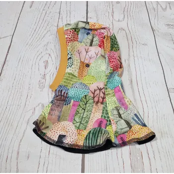 Kukla Kukla Yháček NEW, merino, Pastelové stromky Obvod hlavičky: 48