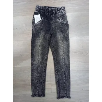 Dívčí šedé SLIM kalhoty All for kids - 104/110