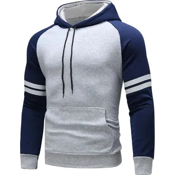 Pánská mikina Dvoubarevná pánská mikina Pullover Barva: Tmavě Modrá, Velikost: XL