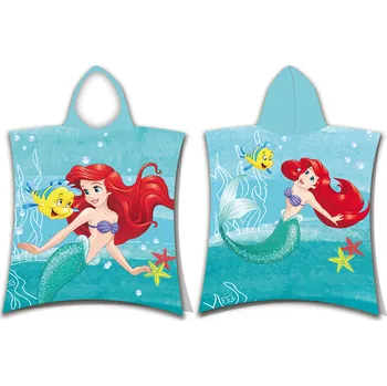 Dívčí župan PRINCEZNY Pončo Princess Ariel Friends AKCE