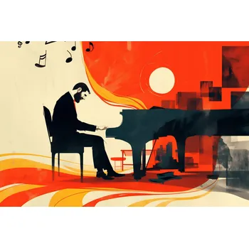 Plakát Plakát 91,5x61 cm Pianista