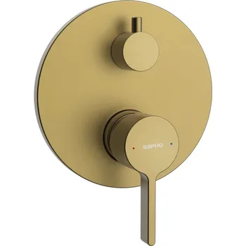 Vodovodní baterie Iconic podomítková sprchová baterie, 2 výstupy, zlato mat AF042GB