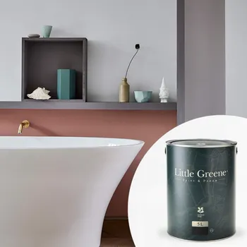 barva na zeď Little Greene Barva na zeď do koupelny - Super matná omyvatelná - 5L - Intelligent Matt Emulsion Vyberte odstín:: Adventurer (7)