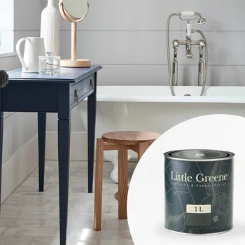 Olej na dřevo Little Greene Barva na dřevěný nábytek do koupelny - Polomatná - 1L - Intelligent Satin Vyberte odstín:: Roman Plaster (31)