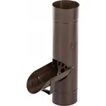 Chrlič pro okapový svod EVROMAT 80 mm pozinkovaný lakovaný RAL 8017 hnědý