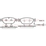 Sada brzdových destiček, kotoučová brzda REMSA 1441.02