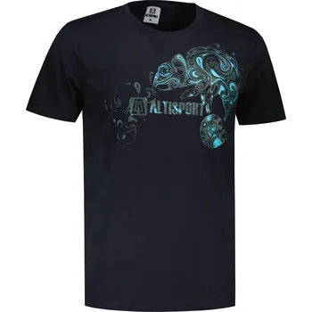 Pánské tričko Pánské triko ALTISPORT CARRYOVER ALM136129 NÁMOŘNÍ MODRÁ M