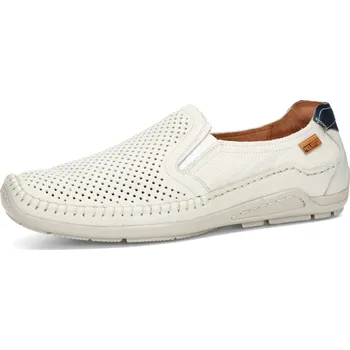 Pánské mokasíny Pikolinos pánské kožené perforované mokasíny - béžové