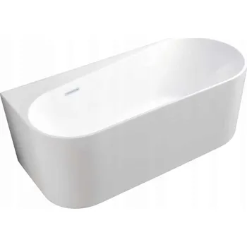 Vana BRAIDER volně stojící nástěnná vana LEDGE 150 cm BÍLÁ 46.11.1 + SIFON
