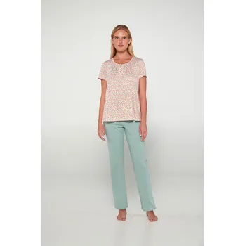 Dámské noční prádlo Vamp - Pyžamo s dlouhými kalhotami 20067 - Vamp, blue mint L i512_20067_725_4