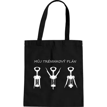 Žertovný předmět Můj tréninkový plán - taška s potiskem