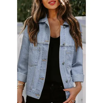 Dámský křivák OMG Dámská džínová bunda Ayantu nebesky modrá XL