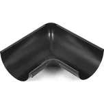 Roh vnitřní pro okapový žlab EVROMAT 333 mm pozinkovaný lakovaný RAL 9005 černý