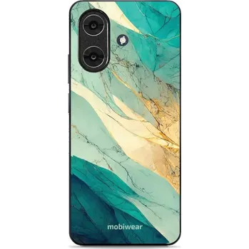 Pouzdro na mobilní telefon Lesklý kryt Mobiwear Glossy - Realme Note 60 - G024G - Zlatavý a zelenkavý mramor (Prémiové lesklé pouzdro, obal, kryt Mobiwear Glossy na mobil Realme Note 60 - G024G - Zlatavý a zelenkavý mramor, materiál Plast + TPU silikon - krytí po všech stranách,)