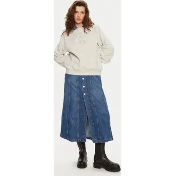 Pánská mikina Calvin Klein Jeans Mikina Chenille J20J224652 Šedá Regular Fit XXS