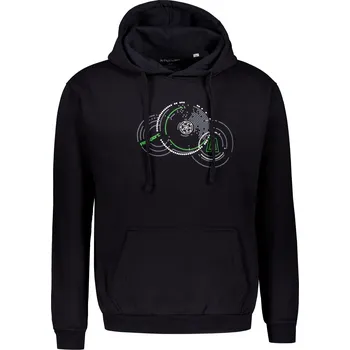 Pánská mikina Pánská mikina ALTISPORT ALM160JN796 ČERNOZELENÁ 5XL