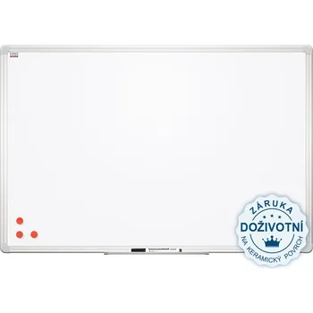 2x3 Magnetická tabule Ceramic Premium- keramický povrch, hliníkový rám 260x120 cm