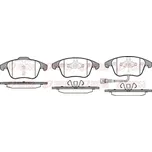 Sada brzdových destiček, kotoučová brzda REMSA 1219.21