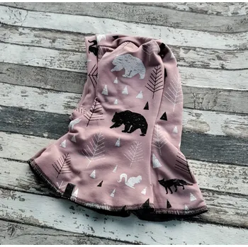 Kukla Kukla Yháček NEW, merino, Lesní zvěř na starofialové Obvod hlavičky: 50