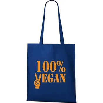 Nákupní taška DOBRÝ TRIKO Bavlněná taška s potiskem 100% vegan Barva: Královsky modrá