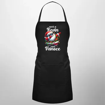 Žertovný předmět Když je Kevin, jsou Vánoce - zástěra s potiskem