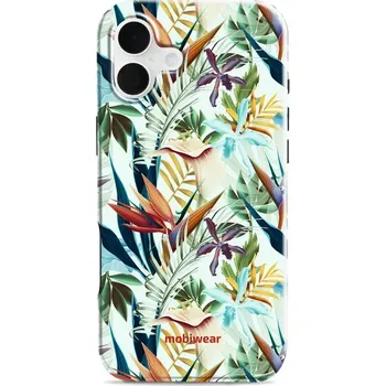 Pouzdro na mobilní telefon Odolný obal Mobiwear Elite Pro - Apple iPhone 16 Plus - E071E Flóra (Odolné pouzdro, obal kryt Mobiwear Elite Pro - maximální ochrana mobilu, zesílené hrany, přesné výřezy, pohodlné držení, odolná grafika, kvalitní materiály)