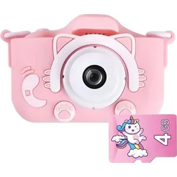 Digitální kompakt MG | MG X5 Cat dětský fotoaparát + 4GB karta, růžový