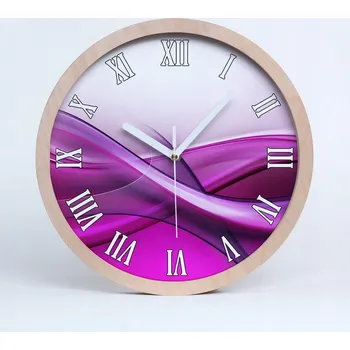 Hodiny Kuchyňské nástěnné hodiny římské vlny pozadí průměr 20 cm