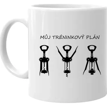 Žertovný předmět Můj tréninkový plán - hrnek s potiskem