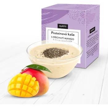 Protein MyKETO Proteinová kaše s příchutí mango s chia semínky 5 porcí 5x40g