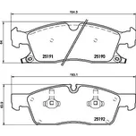 Sada brzdových destiček, kotoučová brzda BREMBO P 37 015