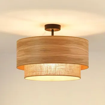 Brilagi - Přisazený lustr MONTANA BOHO 1xE27/15W/230V pr. 45 cm hnědá