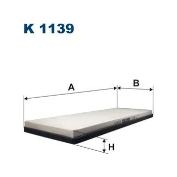 Ventilátor topení a klimatizace Filtr, vzduch v interiéru FILTRON K 1139