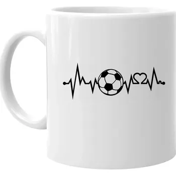 Žertovný předmět EKG fotbal - hrnek s potiskem
