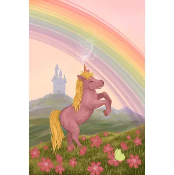 Plakát Plakát, Obraz - Rainbow Unicorn, EMELIEmaria