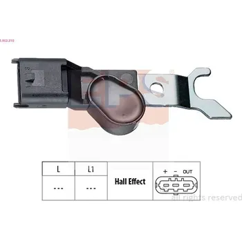 Čidlo automobilu Snímač, poloha vačkového hřídele EPS 1.953.310