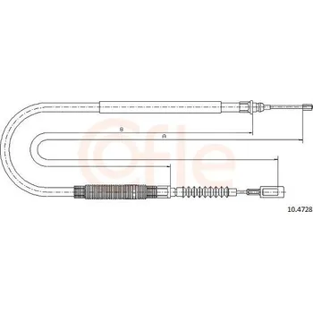 Autodíl Tažné lanko, parkovací brzda COFLE 10.4728