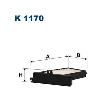Ventilátor topení a klimatizace Filtr, vzduch v interiéru FILTRON K 1170