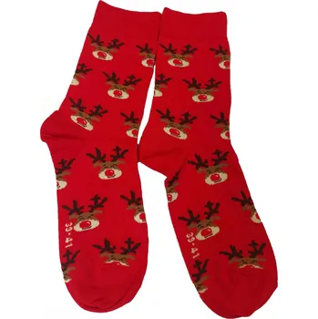 Žertovný předmět Vánoční ponožky s motivem sobů