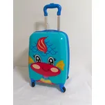 LAMER Dětský cestovní kufr Dráček modrý