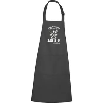 Kuchyňská zástěra DOBRÝ TRIKO Zástěra s potiskem BAR-B-Q Barva: Černá