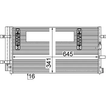 Výparník klimatizace Kondenzátor, klimatizace MAHLE AC 457 000S