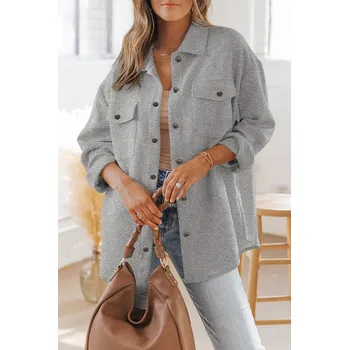 Dámská bunda OMG Dámská košilová bunda Colgrenore šedá XL