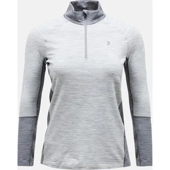 TERMO PRÁDLO PEAK PERFORMANCE W MAGIC HALF ZIP MED GREY MEL