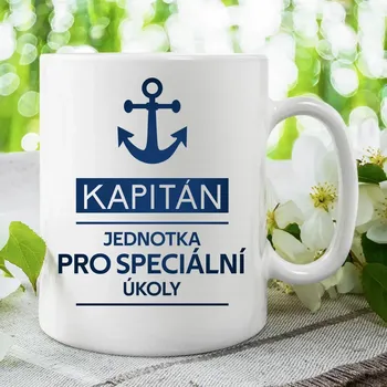 Žertovný předmět Kapitán - jednotka pro speciální úkoly - hrnek s potiskem