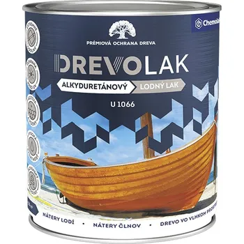 barva a nátěr na dřevo Chemolak DREVOLAK U 1066 lodní lak na nátěry lodí a člunů 0.75 l Lesklý