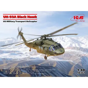 Plastikový model ICM 1/48 UH-60A Black Hawk, US Military Transport