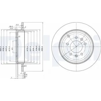 Brzdový kotouč Brzdový kotouč DELPHI BG3684
