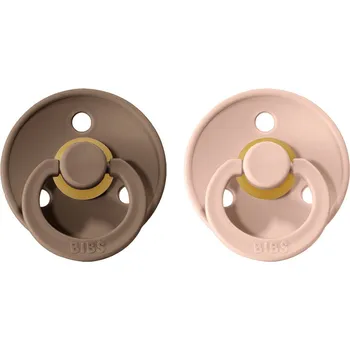 Bibs dudlíky z přírodního kaučuku 2 ks 3-18 m, Blush-Dark Oak